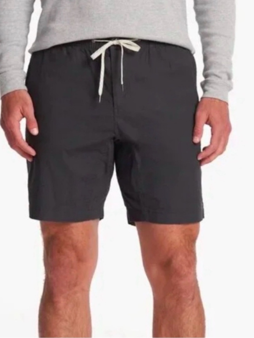 Vuori Mens Ripstop Shorts Gray Medium V370 Elastic Waist 9" Size Large